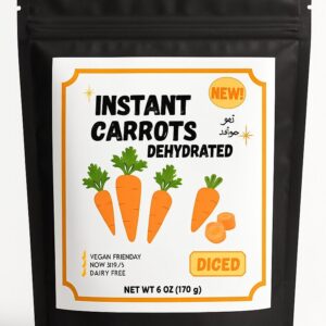 Dehydrated Carrots 6 and 12 oz